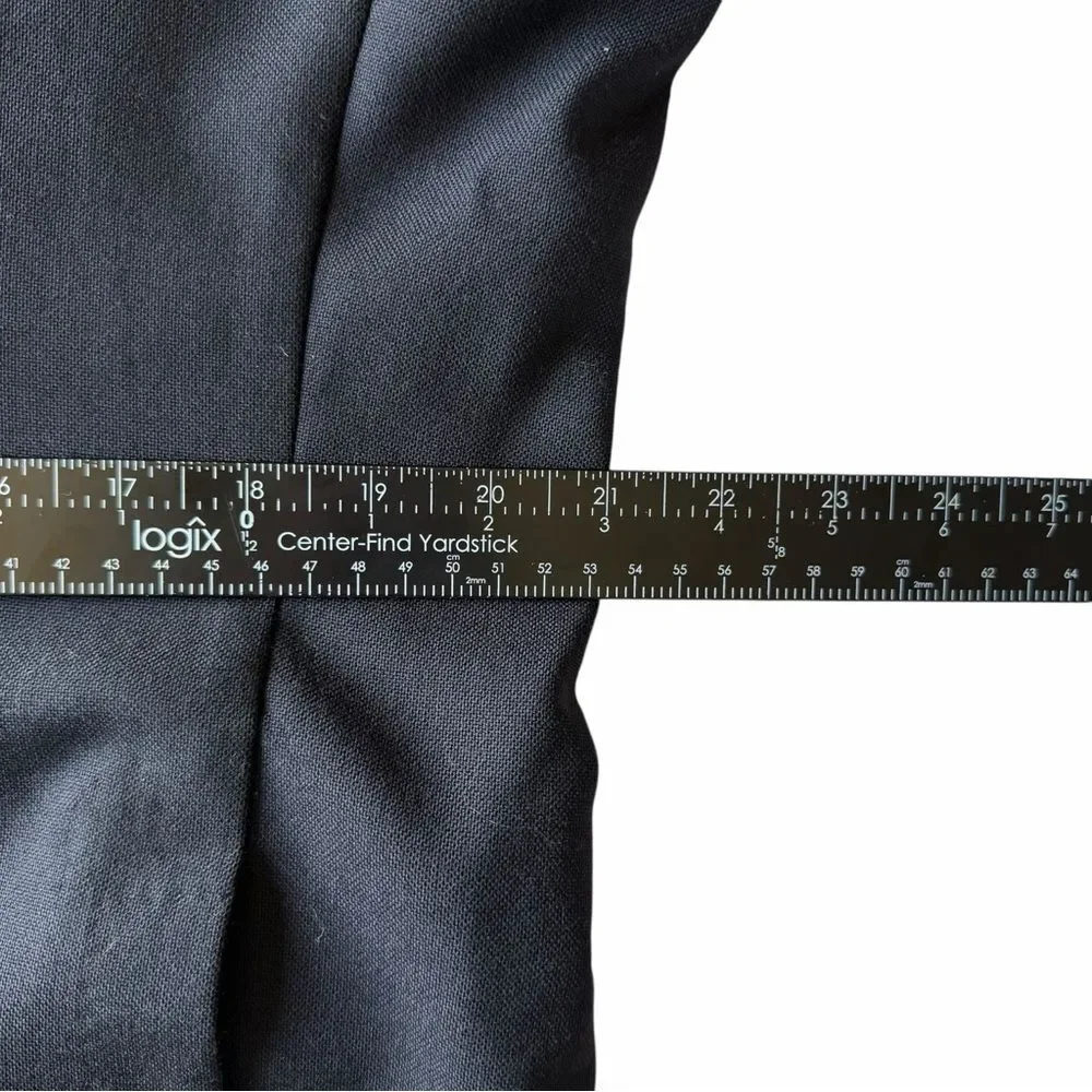 SuitSupply Havana Jetted Unlined Wool 4Ply Blazer 44S Black Rogna Quiet Luxury